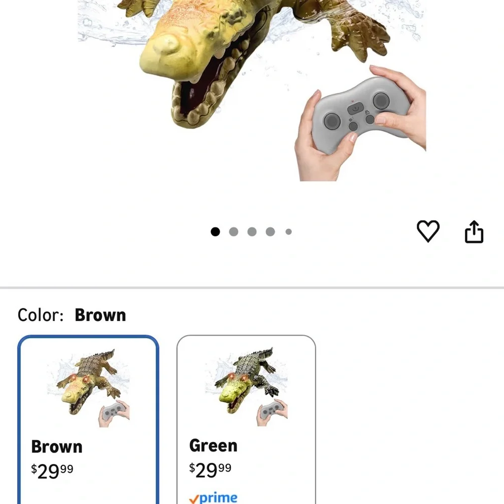 Remote Control Water Crocodile Toy with Controller - Picture 2 of 6
